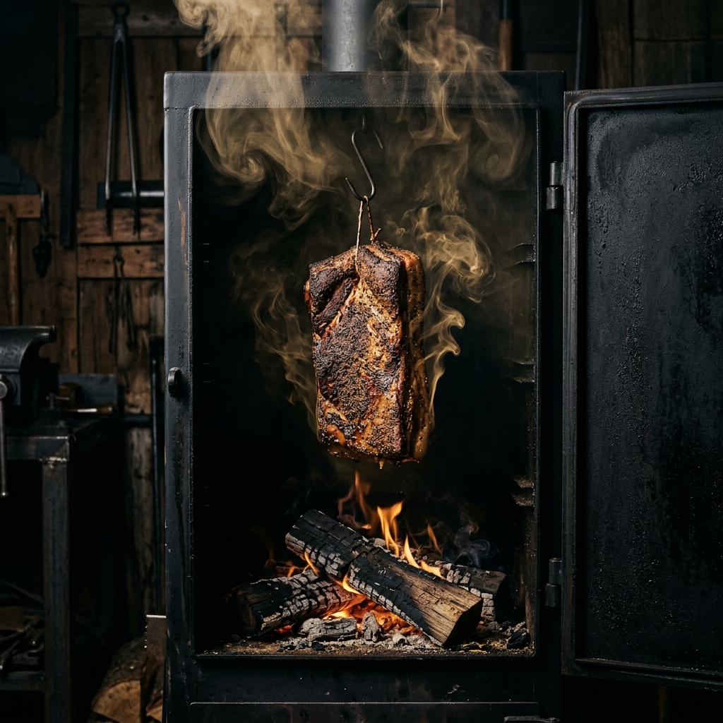 Processo de preparação de bacon com especiarias